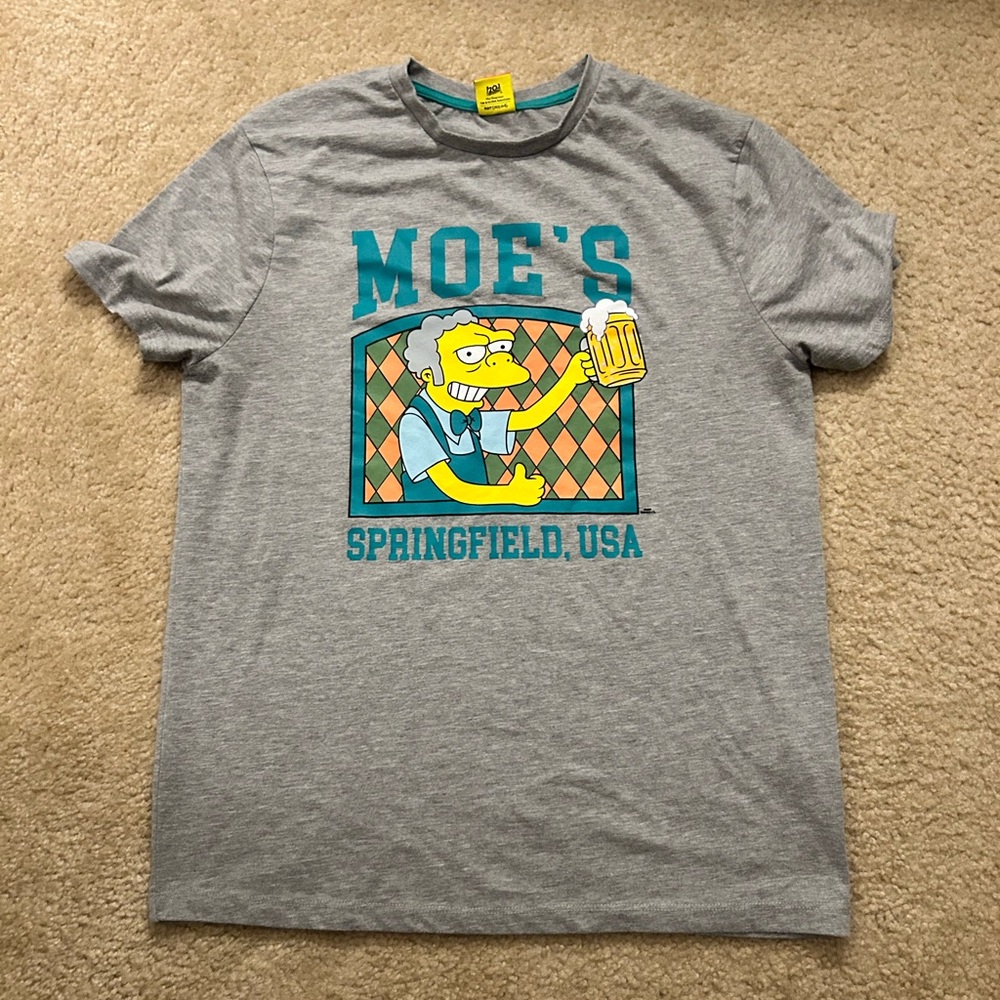 Gray Moe's Springfield USA T-Shirt
